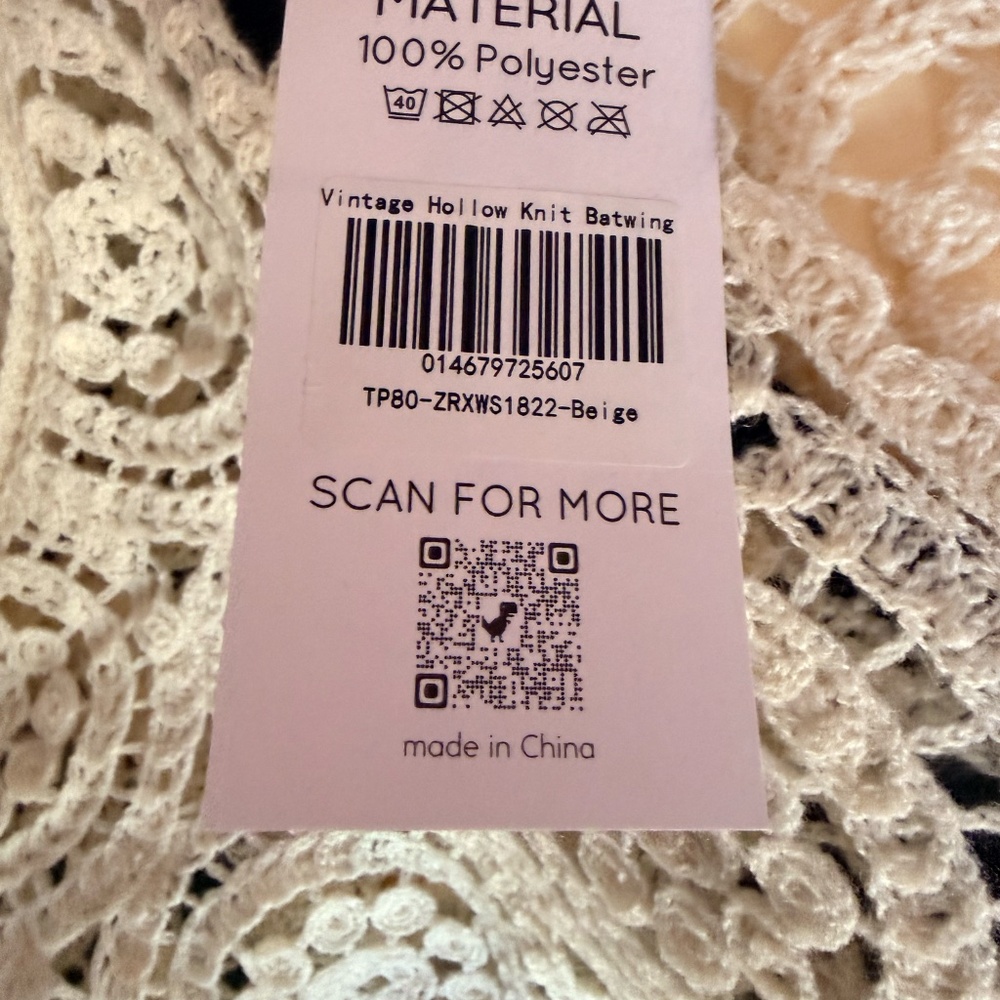 NWT BOHO Fringed Sweater - Picture 5 of 5